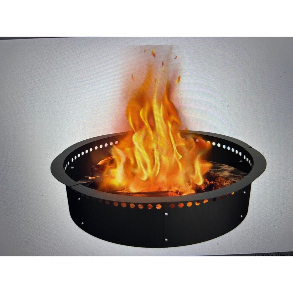 Smokeless Fire Pit Ring, 35-Inch Outer/31-Inch Inner Heavy Duty Large
